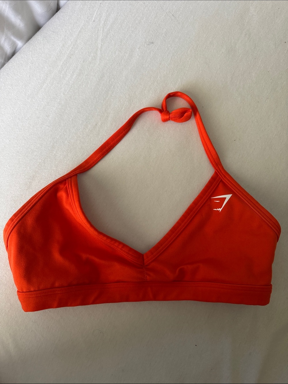 Gymshark Orange Halter Sports bra